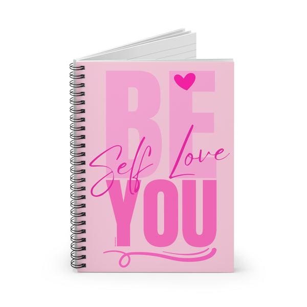 ♡ PINK Inspirational “Self LOVE :: Amor Próprio” :: Classic Spiral Notebook :: 118 Ruled Line