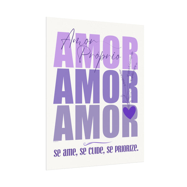 ♡ AMOR PRÓPRIO .: Coleção Lavanda .: Textured Watercolor Matte Posters