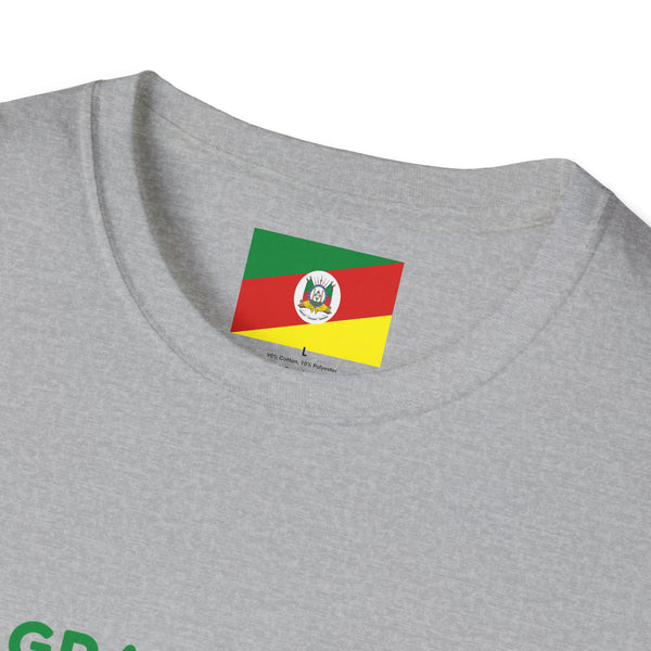 💚❤️💛🇧🇷 Camiseta Rio Grande do Sul, BRASIL - Unisex Softstyle T-Shirt