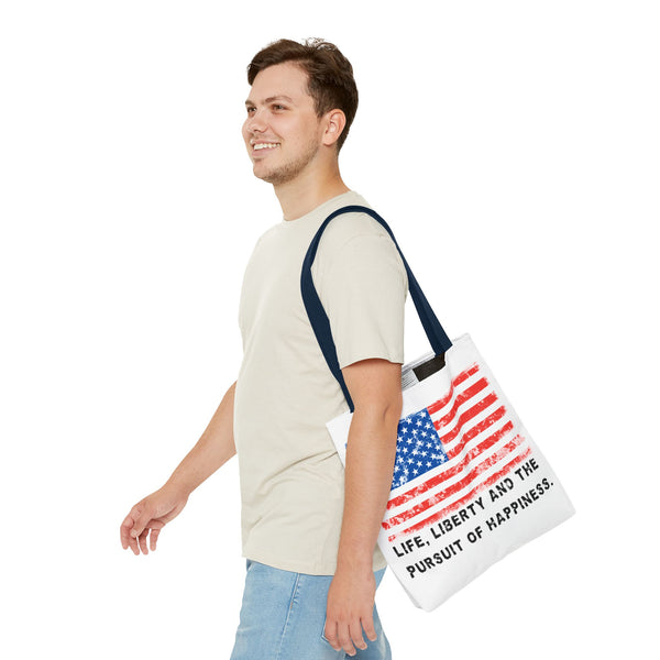 "Life, Liberty and the pursuit of Happiness" ::  PRACTICAL TOTE BAG