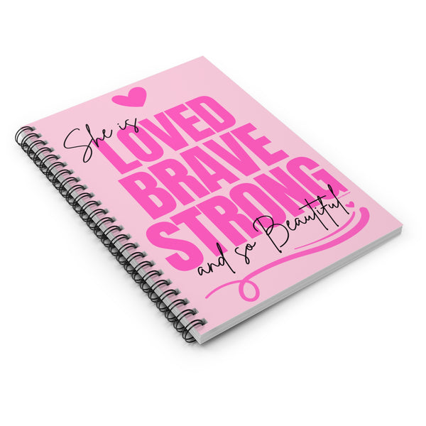 ♡ PINK Inspirational “Self LOVE :: Amor Próprio” :: Classic Spiral Notebook :: 118 Ruled Line