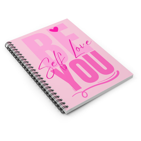 ♡ PINK Inspirational “Self LOVE :: Amor Próprio” :: Classic Spiral Notebook :: 118 Ruled Line