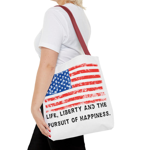 "Life, Liberty and the pursuit of Happiness" ::  PRACTICAL TOTE BAG