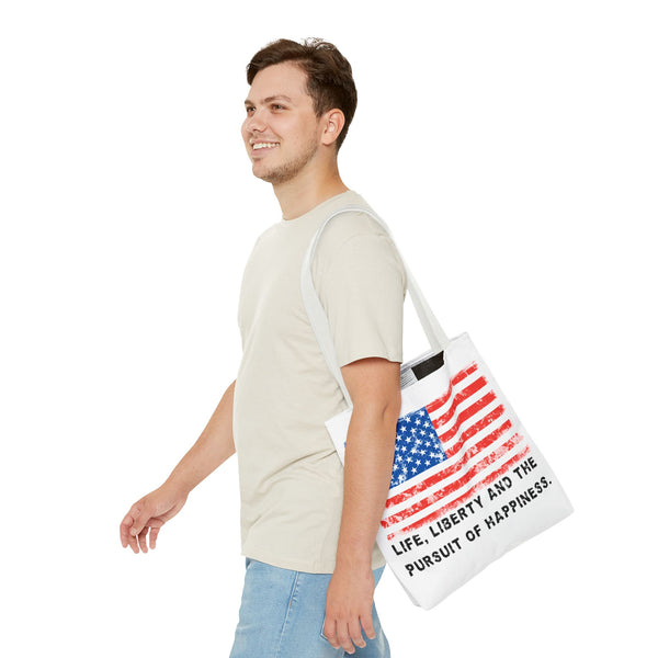 "Life, Liberty and the pursuit of Happiness" ::  PRACTICAL TOTE BAG