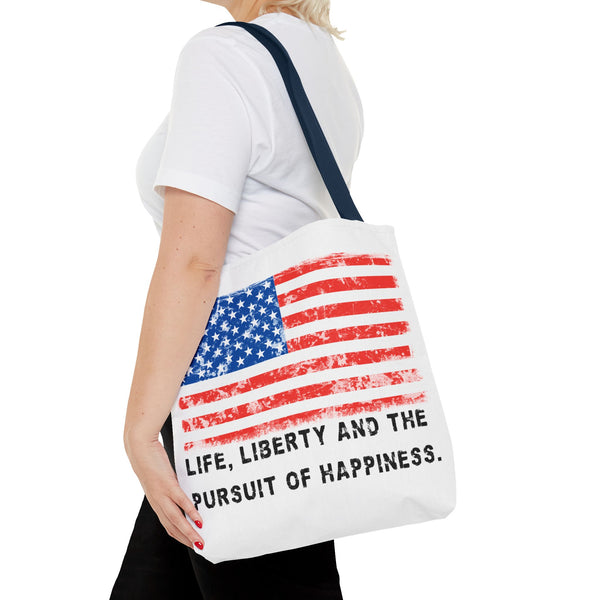 "Life, Liberty and the pursuit of Happiness" ::  PRACTICAL TOTE BAG