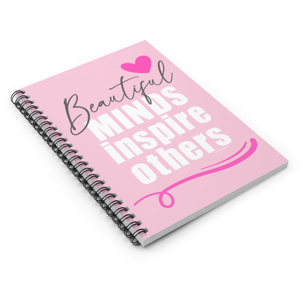 ♡ PINK Inspirational “Self LOVE :: Amor Próprio” :: Classic Spiral Notebook :: 118 Ruled Line