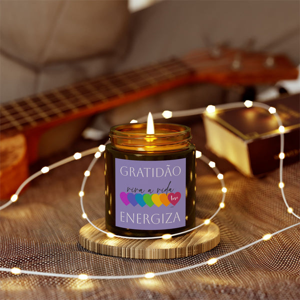 ♡ Viva a Vida .: ENERGIZA .: Mini Scented Candle (4oz) Eco Friendly