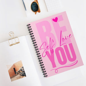 ♡ PINK Inspirational “Self LOVE :: Amor Próprio” :: Classic Spiral Notebook :: 118 Ruled Line