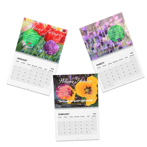 ♡ LIVE THE LIFE TODAY .: Exclusive Wall CALENDAR with Positive Affirmations (2025)