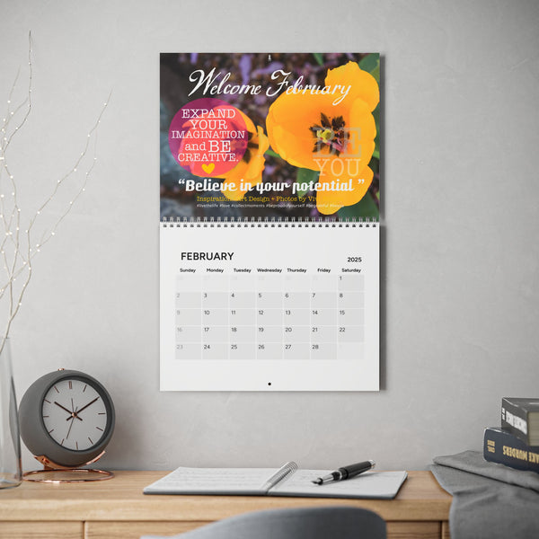 ♡ LIVE THE LIFE TODAY .: Exclusive Wall CALENDAR with Positive Affirmations (2025)