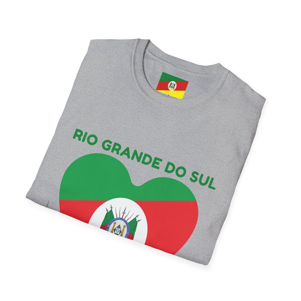 💚❤️💛🇧🇷 Camiseta Rio Grande do Sul, BRASIL - Unisex Softstyle T-Shirt