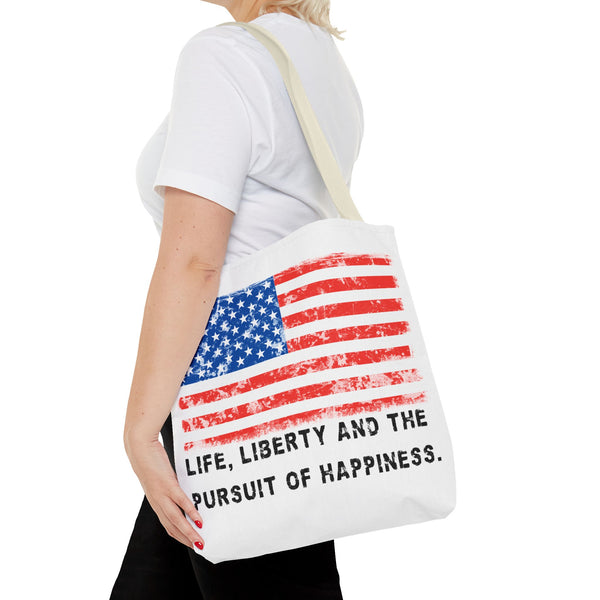 "Life, Liberty and the pursuit of Happiness" ::  PRACTICAL TOTE BAG