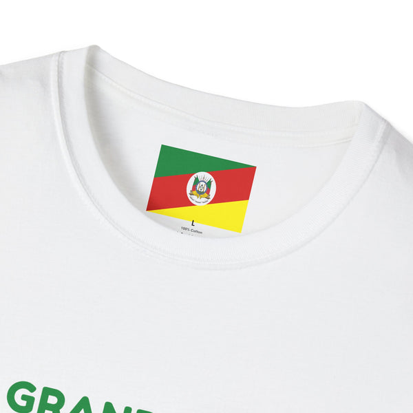 💚❤️💛🇧🇷 AMOR - Camiseta Rio Grande do Sul, BRASIL - Unisex Softstyle T-Shirt