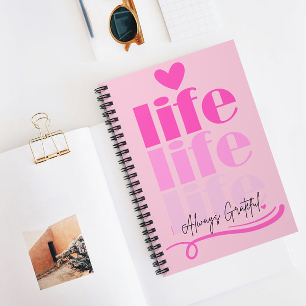 ♡ PINK Inspirational “Self LOVE :: Amor Próprio” :: Classic Spiral Notebook :: 118 Ruled Line