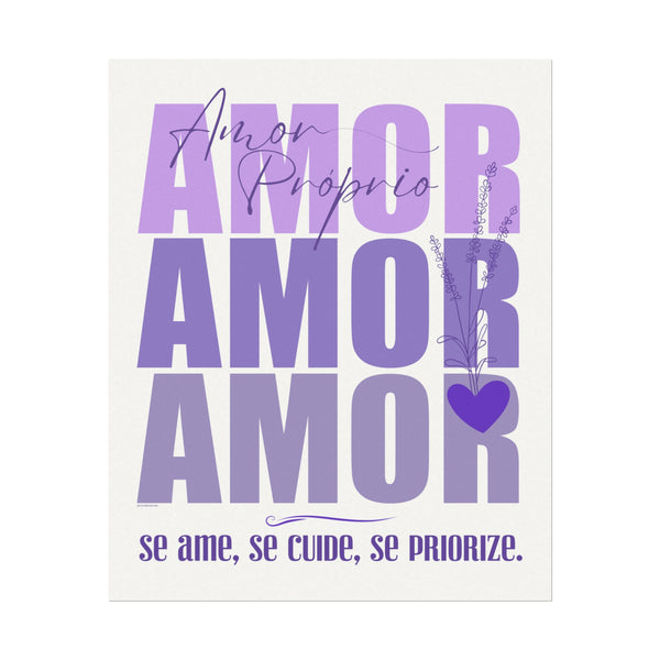 ♡ AMOR PRÓPRIO .: Coleção Lavanda .: Textured Watercolor Matte Posters