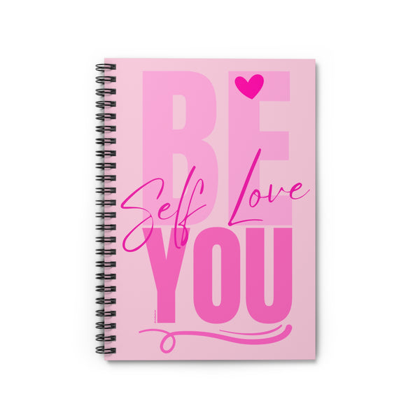 ♡ PINK Inspirational “Self LOVE :: Amor Próprio” :: Classic Spiral Notebook :: 118 Ruled Line