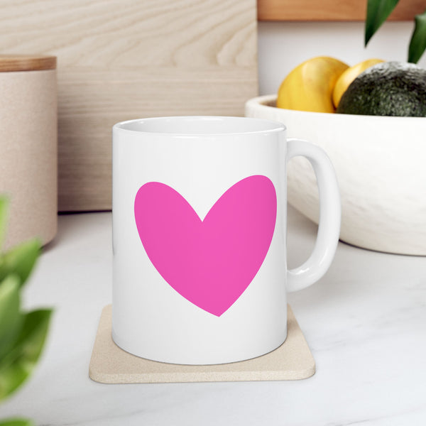 ♡ PINK "POSITIVE , Mind, Vibes, Life" Inspirational Design :: Special Coffee Mug Collection :: 11oz