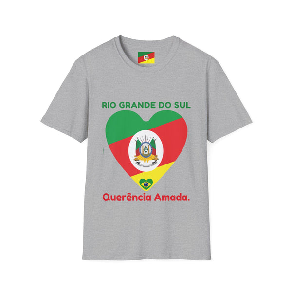 💚❤️💛🇧🇷 Camiseta Rio Grande do Sul, BRASIL - Unisex Softstyle T-Shirt