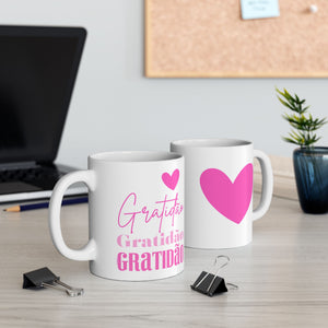 ♡ PINK "Gratidão " Inspirational Design :: Special Coffee Mug Collection :: 11oz