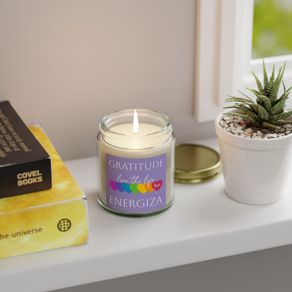 ♡ Gratitude .: Live the Life .: ENERGIZA .: Mini Scented Candle (4oz) Eco Friendly