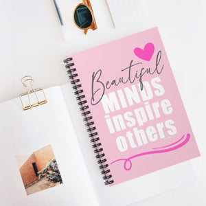 ♡ PINK Inspirational “Self LOVE :: Amor Próprio” :: Classic Spiral Notebook :: 118 Ruled Line