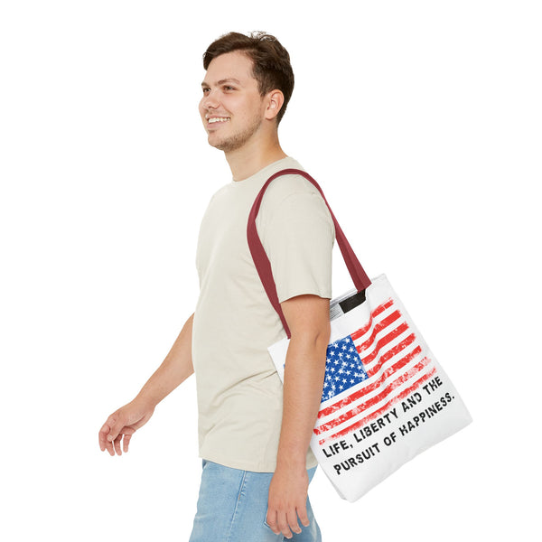 "Life, Liberty and the pursuit of Happiness" ::  PRACTICAL TOTE BAG