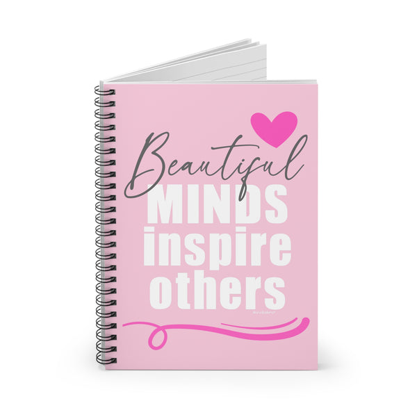 ♡ PINK Inspirational “Self LOVE :: Amor Próprio” :: Classic Spiral Notebook :: 118 Ruled Line