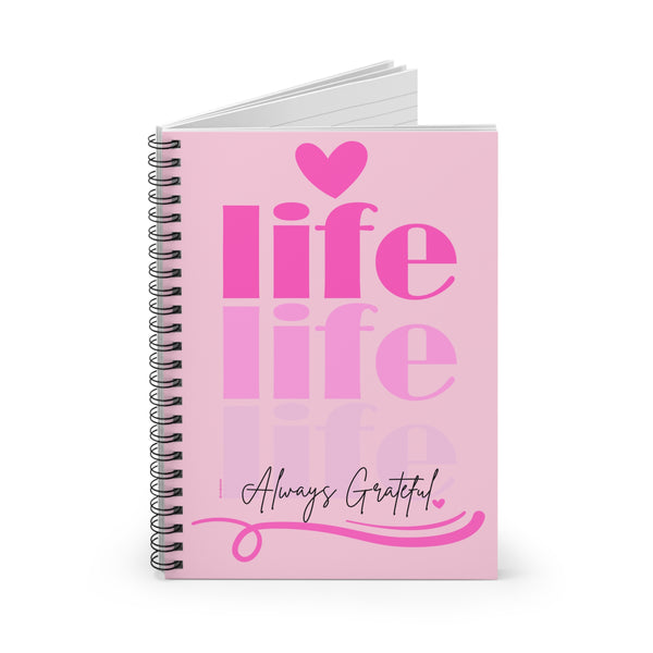 ♡ PINK Inspirational “Self LOVE :: Amor Próprio” :: Classic Spiral Notebook :: 118 Ruled Line