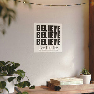 ♡ BELIEVE .: Textured Watercolor Matte Posters