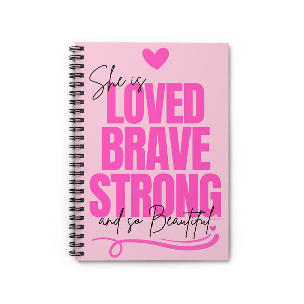 ♡ PINK Inspirational “Self LOVE :: Amor Próprio” :: Classic Spiral Notebook :: 118 Ruled Line