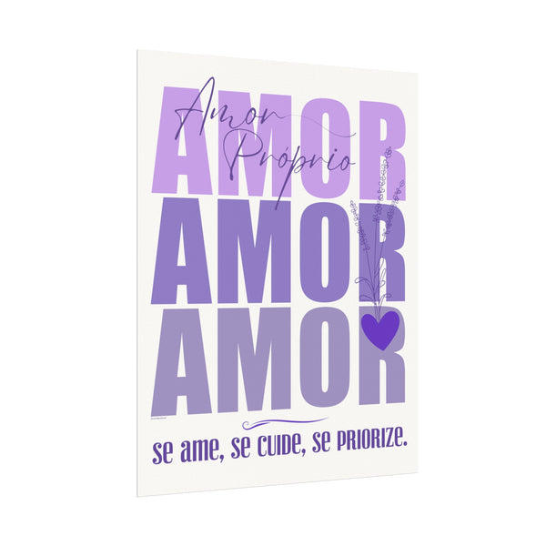 ♡ AMOR PRÓPRIO .: Coleção Lavanda .: Textured Watercolor Matte Posters