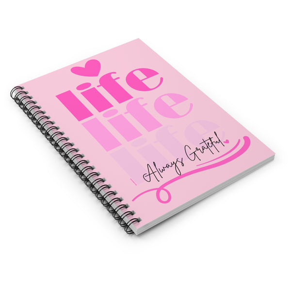 ♡ PINK Inspirational “Self LOVE :: Amor Próprio” :: Classic Spiral Notebook :: 118 Ruled Line