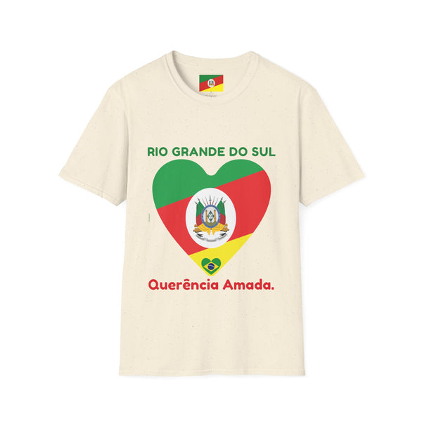 💚❤️💛🇧🇷 Camiseta Rio Grande do Sul, BRASIL - Unisex Softstyle T-Shirt