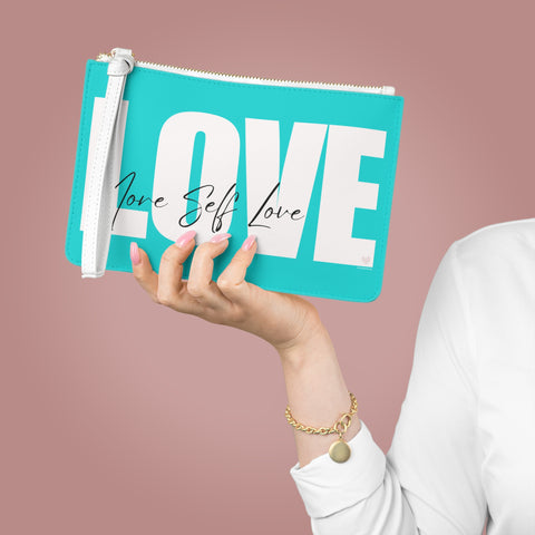 ♡ More Self LOVE :: Clutch Bag with Inspirational Design