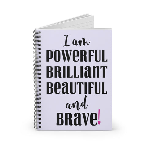 ♡ Spiral Notebook with Inspirational Design :: 118 Ruled Line