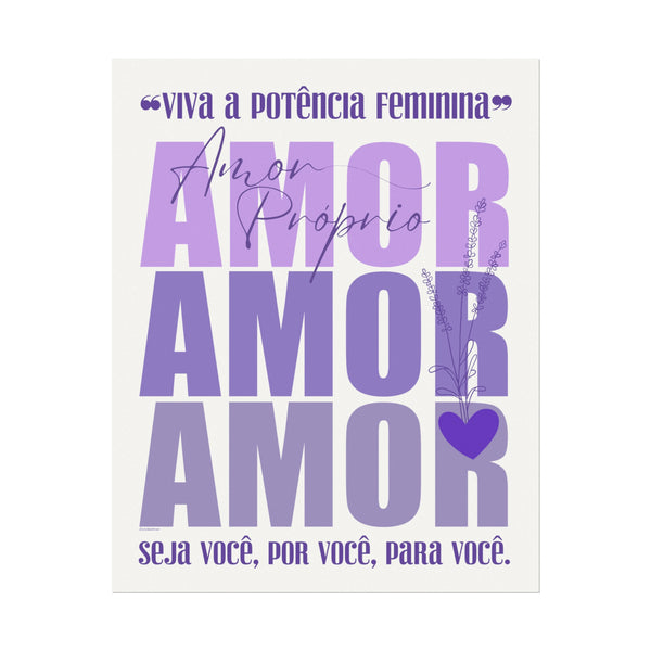 ♡ AMOR PRÓPRIO ::  Coleção Lavanda .: Textured Watercolor Matte Posters