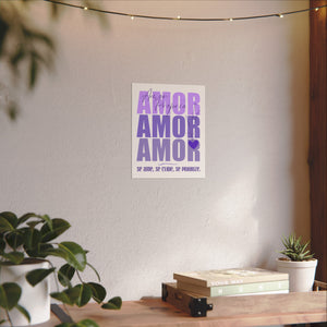 ♡ AMOR PRÓPRIO .: Coleção Lavanda .: Textured Watercolor Matte Posters