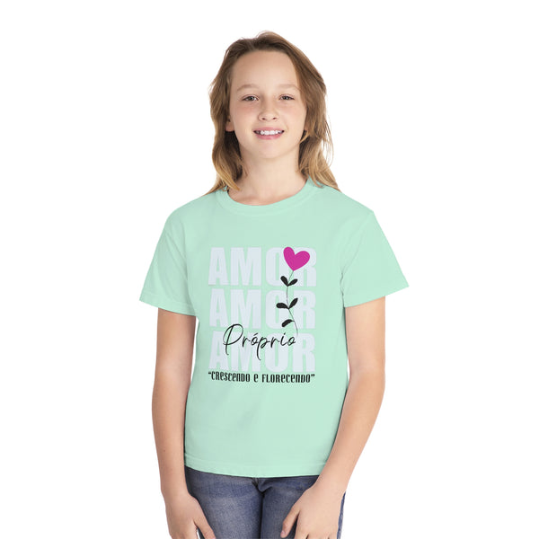 ♡ Amor Próprio .: Crescendo e Florescendo .: Youth girl's Tee (Classic Fit)