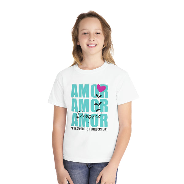 ♡ Amor Próprio .: Crescendo e Florescendo .: Youth girl's Tee (Classic Fit)