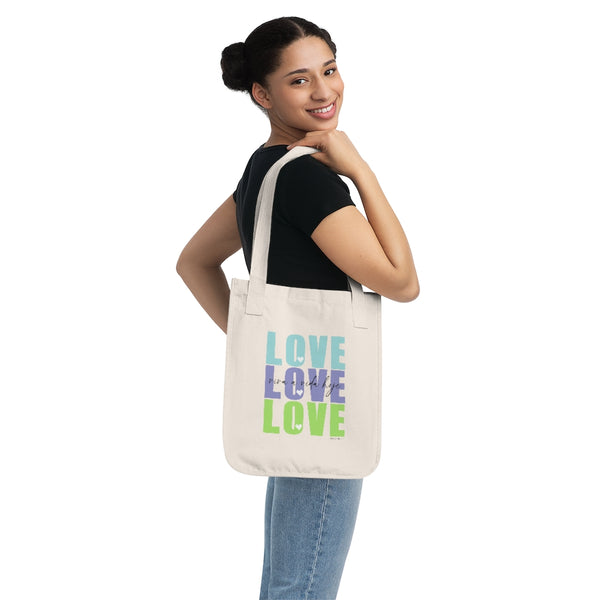 L♡VE Organic Canvas Tote Bag