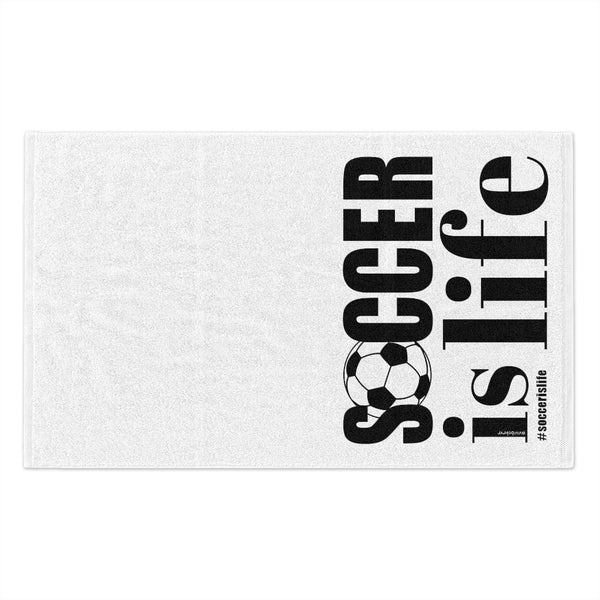 SOCCER is LIFE :: Rally Towel, 11x18