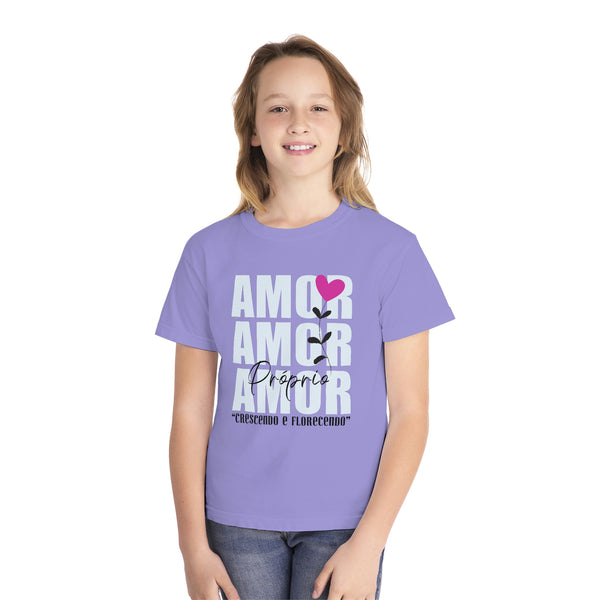 ♡ Amor Próprio .: Crescendo e Florescendo .: Youth girl's Tee (Classic Fit)