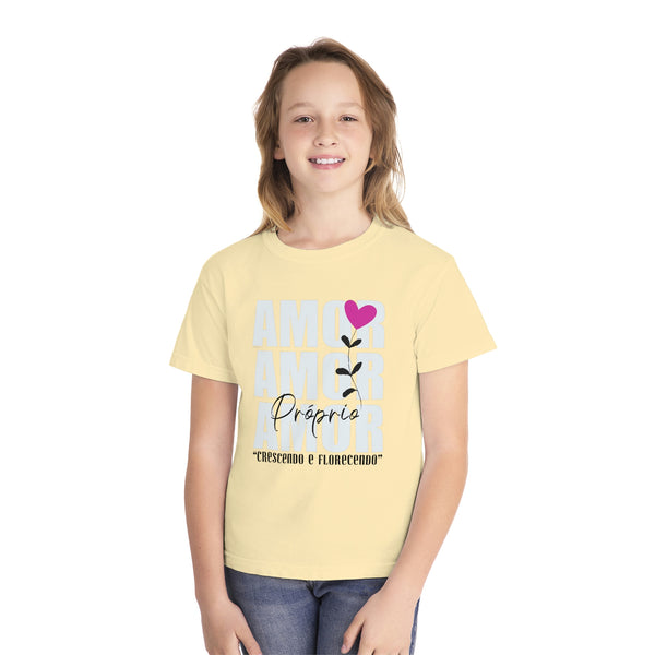 ♡ Amor Próprio .: Crescendo e Florescendo .: Youth girl's Tee (Classic Fit)